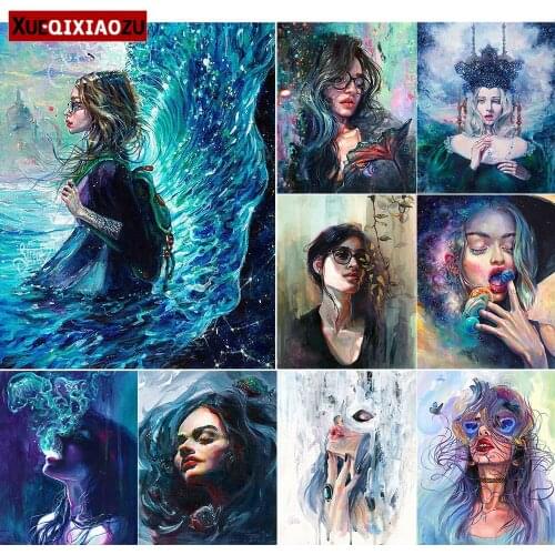 Diamond Embroidery Paintings Full Square/Round Illustration Girl Series Cross Stitch Mosaic Kit Holiday Gift Home Decoration New