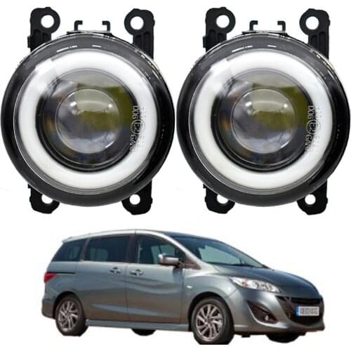Brandnew 2in1 Function Car LED Fog Light Assembly Angel Eye DRL Daytime Running Lights 12V For Mazda MPV II (LW) 1999-2006