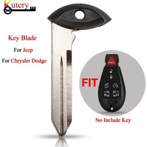 Kutery Smart Car Key Insert Blade For Jeep For Chrysler Dodge Grand Grand Ram Journey Replacement Uncut Car Key Blank Blade