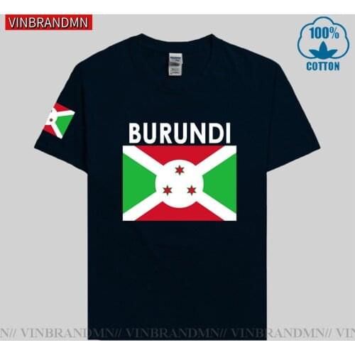 Burundi Burundian mens t shirts 2021 jerseys nation team tshirt 100% cotton t-shirt clothes tee country casual summer BDI tshirt