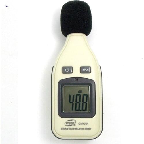 30-130dB Digital Sound Level Meter Noise Audio Volume Monitoring Test dB Decibels Detector with LCD Backlight