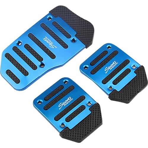 Dropshipping Car Non-Slip Brake Foot Pedals Aluminum Accelerator Brake Pedal CoverMannual Auto Interior Parts Pedal Accessories