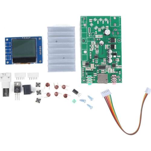 Electric meter power meter 7W Stereo FM Transmitter Radio Station Module Kits with LCD 76M‑108MHz digital wattmeter