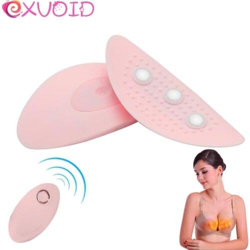 EXVOID Increase Tightness Massage Vibrator Silicone Breast Enlargement Remote Control Sex Toys for Couples Flirting