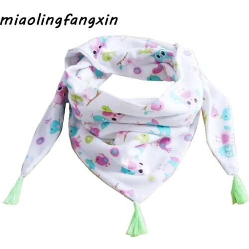 Cotton Triangle Scarf Toddler Towel Spring Autumn Girl Shawl Children Brup Cloth Baby Neck Collar Kids Neckerchief Wraps