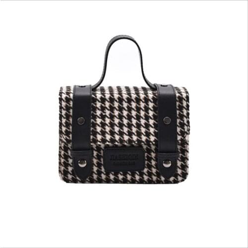 Retro Plaid Small Square Bag 2022 Designer Handbags And Purses High Quality Women Bag Tote Crossbody Bag Fashion Messenger Bag