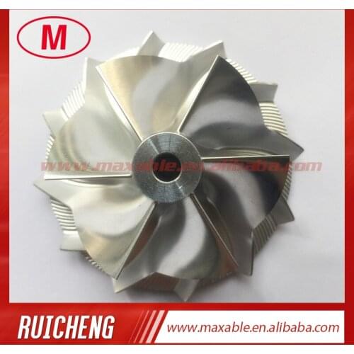 MGT22260DSL 799370-04U1361 45.67/59.40mm 6+6 blades Reverse high performance turbo billet/milling/aluminum 2618 compressor wheel