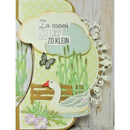 Mmao Crafts Metal Steel Cutting Dies New Duck swan decoration Stencil For DIY Scrapbooking Paper/photo Cards Embossing Dies