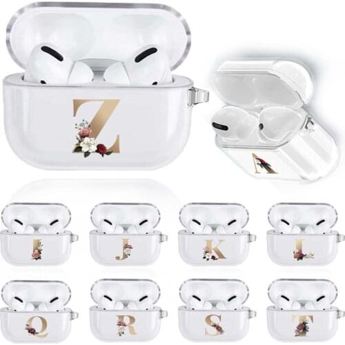 Soft Silicone Cases for Apple AirPods Pro 26 Letter Series Protective Bluetooth Wireless Earphone Protective Case