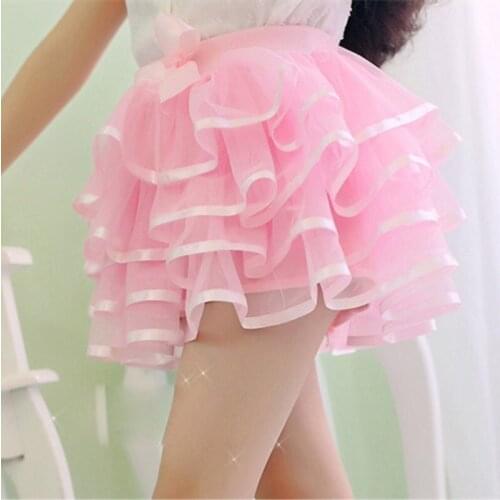 2020 new Tutu Skirt Girls Cake Tutu Pettiskirt Dance Mini Skirt Birthday Princess Ball Gown Children Kids Clothes pink Skirts