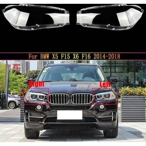 Headlight Lens For BMW X5 F15 X6 F16 2014 2015 2016 2017 2018 Headlamp Cover Replacement Front Car Light Auto Shell