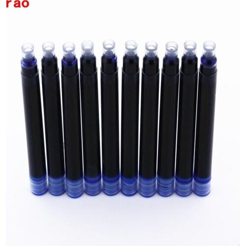 Luxury quality 10pcs Blue Ink Cartridge Refills Fountain Pen Brand assurance Universal Typ Other brands are also suitable