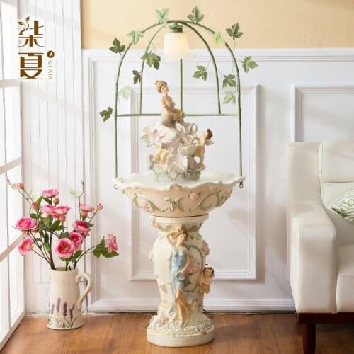 Seven summer living room water fountain style landing Angel ornaments decorations creative large humidifier wedding gift
