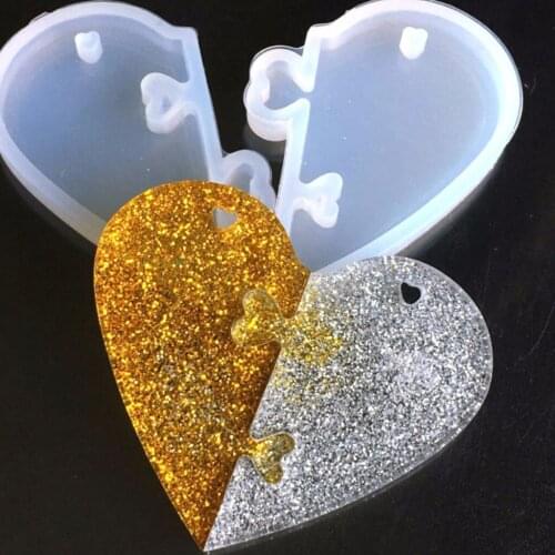Silicone Mold DIY Pendant Epoxy Resin Love Pendant Jewelry Making Craft Tool