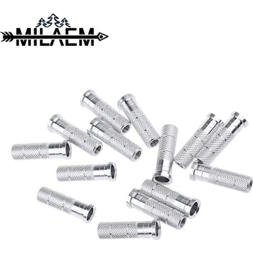 50pcs Archery Aluminum Arrow Insert ID 6.0 /6.2 /7.6mm DIY Arrow Shaft Target Outdoor Arrow Shafts Target Shooting Accessories