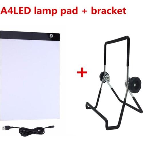 A4 LED light pad Dimmable Apply to 5D Diamond Painting with Detachable Stand and Clips