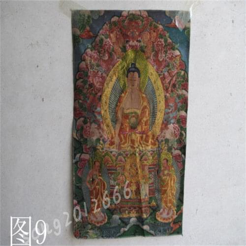 Tíbet, bordado de seda thangka guanyin bodhisattva