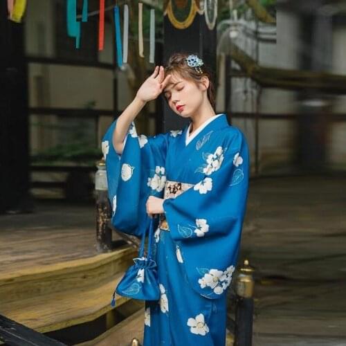 Traditional Japanese Kimonos Costume Kimono Cosplay Japanese Kimono Yukata Women Clothes Female Obi Kimono Cosplay 2020 FF2668