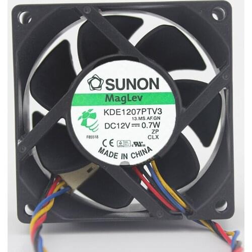 Brand new original 7025 12V 0.7W CPU cooling fan KDE1207PTV3 3-wire fan