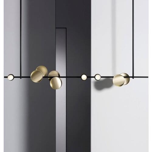 Nordic art lighting bar pendant lamp beauty salon lighting creative Hong Kong style luxury strip pendant lights