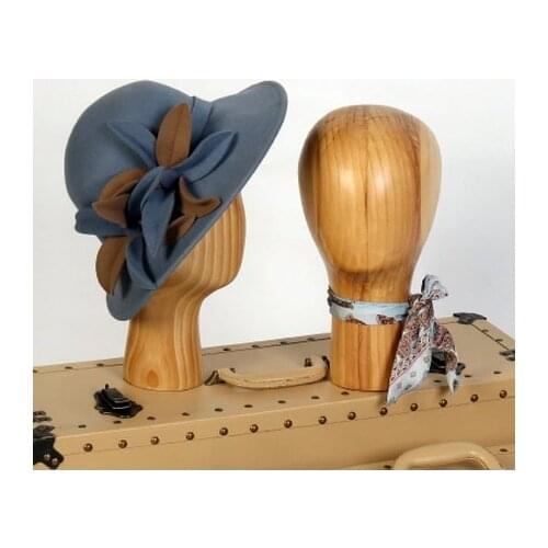 High Level New Style Wood Head Mannequin Wooden Head Model Factory Direct Sell
