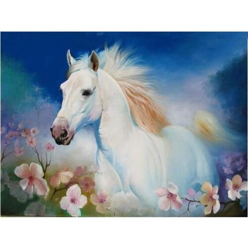 YIKEE diamond painting horse，cross stitch diamond,diamond mosaic paintings Y1712