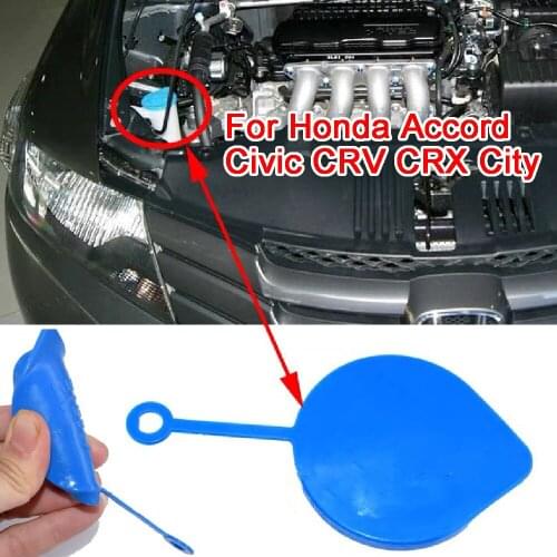 1Pc Blue Car Windshield Washer Bottle Cap Lid Cover Wiper Accessories 38513SB0961 Fit For Honda Accord Civic CRV CRX City FIT