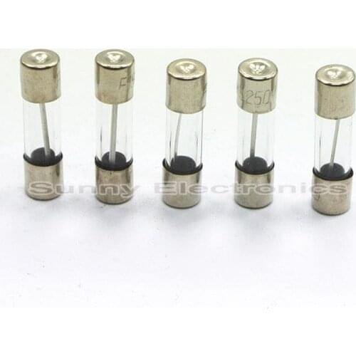 100x Glass Tube Fuse 5 x 20mm F0.15A 0.15A 0.15Amps 250V Quick Fast Blow