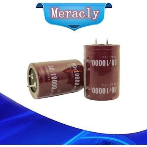 20PCS--2PCS 80V 10000UF 10000UF 80V Electrolytic Capacitors volume: 35X50MM 30X50MM best quality