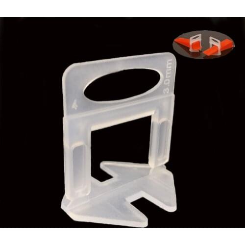 200 Pieces 3.00MM Tile Leveling System Base Spacers Clips Ceramic Leveler Kits Construction Tools For Laying Tiles Free Shipping
