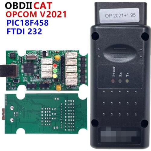 2021 Latest OBD2 Auto Scanner OP COM 200603a For OPCOM Opel CAN BUS Car 1.95 Real PIC18F458 FTDI FT232RL Chip Opcom 2018 170823C