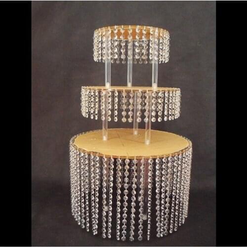 3 layer Round Crystal Acrylic Wedding Cake Tray Stand Wedding Centerpiece Wedding Cake Display cupcake panTable Centerpiece