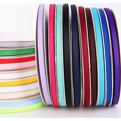 5Yards/Roll Best quality ribbon for crafts DIY Wedding Party DIY Decoration Gift packaging accessories 6mm