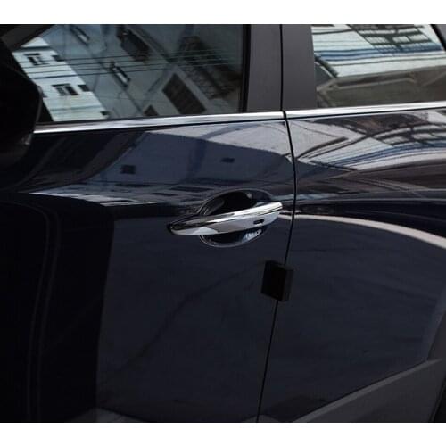 Car Styling 4PCS ABS Chrome Side Car Door Handle Decorative Cover Trim for Mazda CX-30 CX30 2019 2020 2021 accessories