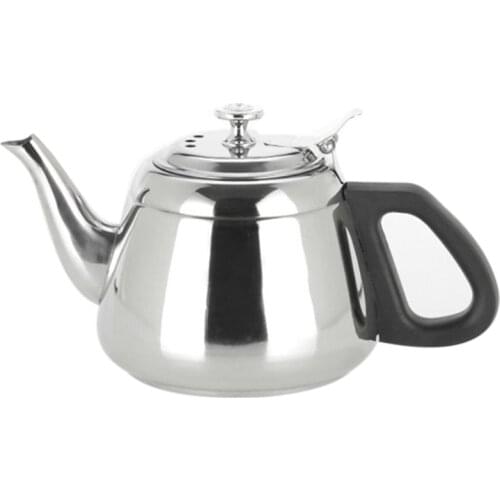 Stainless Steel Kettle Flat Bottom Water Bottle Household Cookware Suitable for Induction Cooker 1200ML