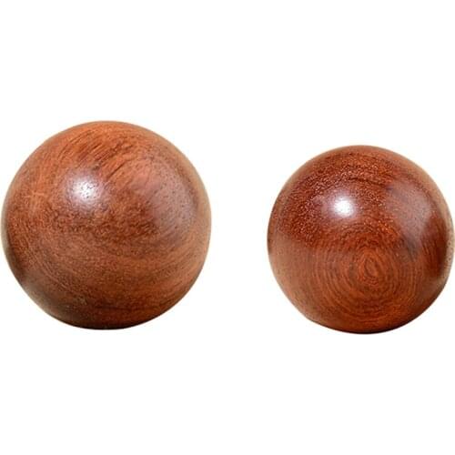 Wooden Stress Baoding Ball Health Exercise Handball Finger Massage Chinese Health Meditation Relaxation Therapy