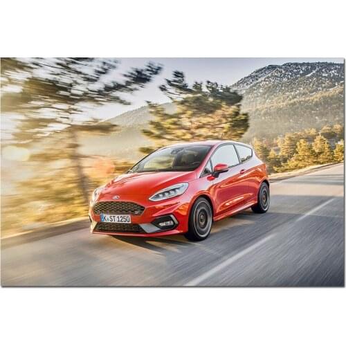 Ford Fiesta ST Cars Pictures Wall Art Posters Canvas Painting Art Print for Living Room Decor
