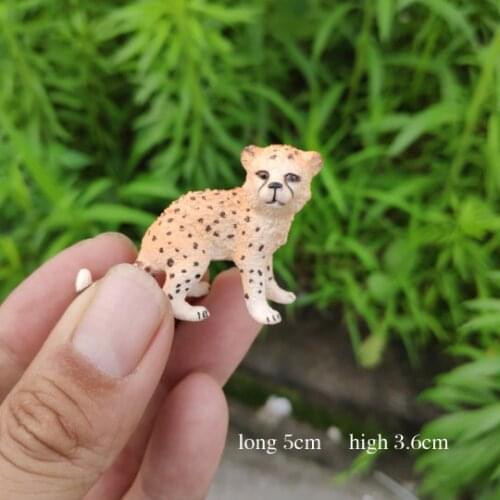 CE identification Acinonyx jubatus Baby Animal simulation Collection of toys