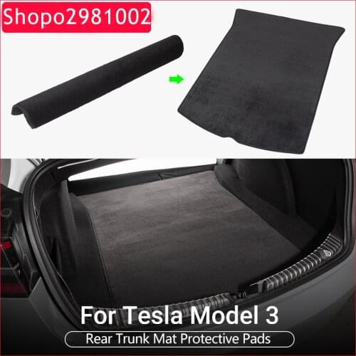 Model3 Car Rear Trunk Storage Mat For Tesla Model 3 Trunk Mats Accessories Cargo Waterproof Protective Pads model three 2021 New