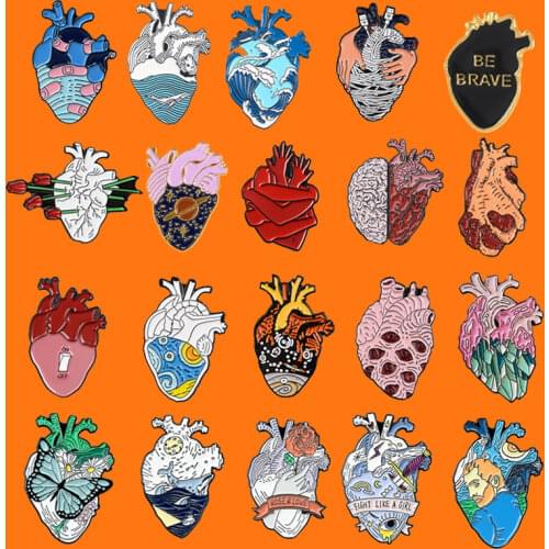 Creative Metal Lapel Enamel Pins Brooches Cute Kids Gifts Backpack Hat Bag Collar Cartoon Badges Men Women Fashion Jewelry