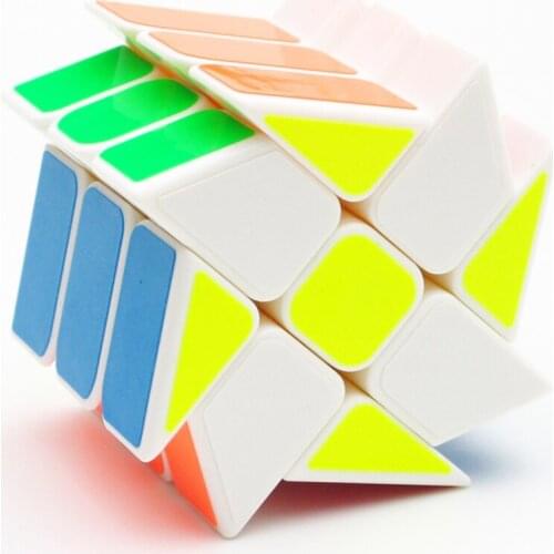 YJ 3x3x3 Pinwheel Magic Cube Speed Puzzle Strange Shape Hotwheel Cube Sticker Windmill Magico Cubo for Children Educational Toys