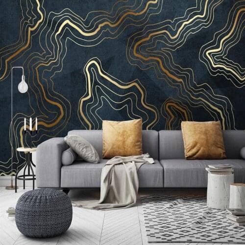 Custom Mural Wallpaper Modern Abstract Geometry Photo Wall Paper Living Room Study Luxury Decor Self-Adhesive Waterproof Sticker