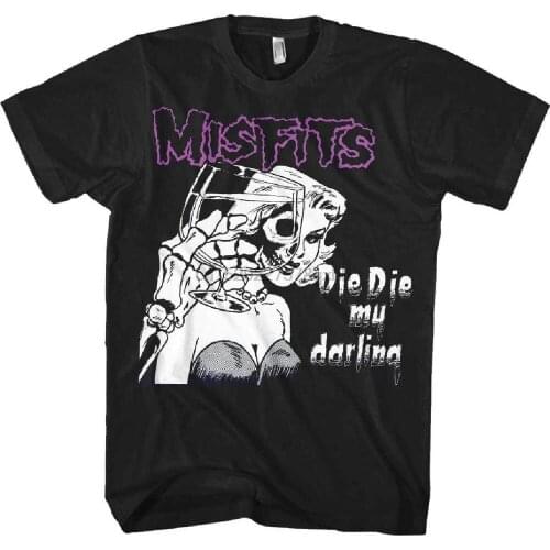 New Misfits Band Die Die My Darling Punk Danzig Shirt (SML-2XL) badhabitmerch