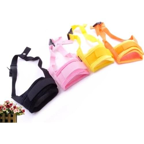 Pet Mouth Cover Soft Adjustable Strap Pet Mouth Cover Dog Mask Bark Bite Mouth Muzzle Grooming Anti Stop Chewing For Medium Dogs