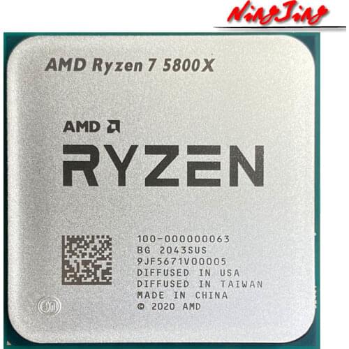 AMD Ryzen 7 5800X R7 5800X 3.8 GHz Eight-Core 16-Thread CPU Processor 7NM L3=32M 100-000000063 Socket AM4