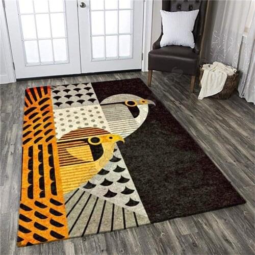 Psychedelic Little bird 3D All over Print Carpet Mat for Living Room Doormat Flannel Print Bedroom Non-slip Floor Rug 06