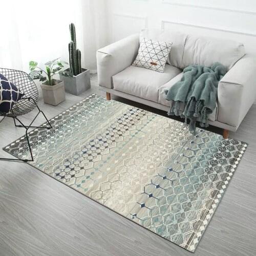 Modern Living Room Geometric Printed Carpets Indoor Bedroom Non-slip Rug Sofa Floor Large Rugs Parlor Decorative Area Big Carpet