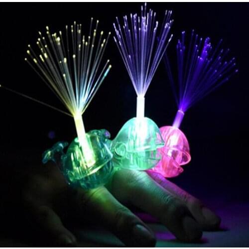 Led Finger Lights Flash Whale Shape Fiber Optic Light Child Light up Toys Gifts For The New Year Led Party Finger Lights Led Toy