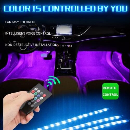 7 Color LED Car Inner Atmosphere Light Wireless Remote for Chevrolet Aveo Cruze Malibu Captiva Lacetti Camaro Sail Trax Niva
