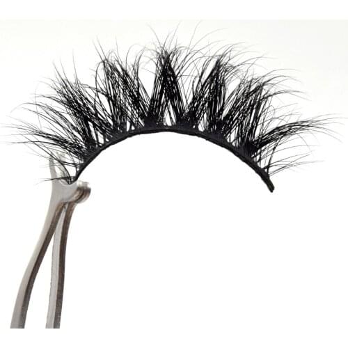 Visofree Mink Lashes Lightweight Criss-crossed Rounded False Eyelashes Handmade 3D Mink Eyelashes Cruelty-free Lashes Makeup 11E
